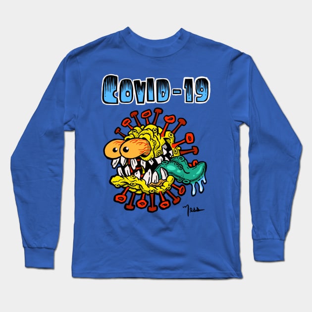 Covid - 19 Long Sleeve T-Shirt by NESSHEAD